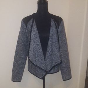 ❤Black Faux Leather Trim a.n.a Jacket❤